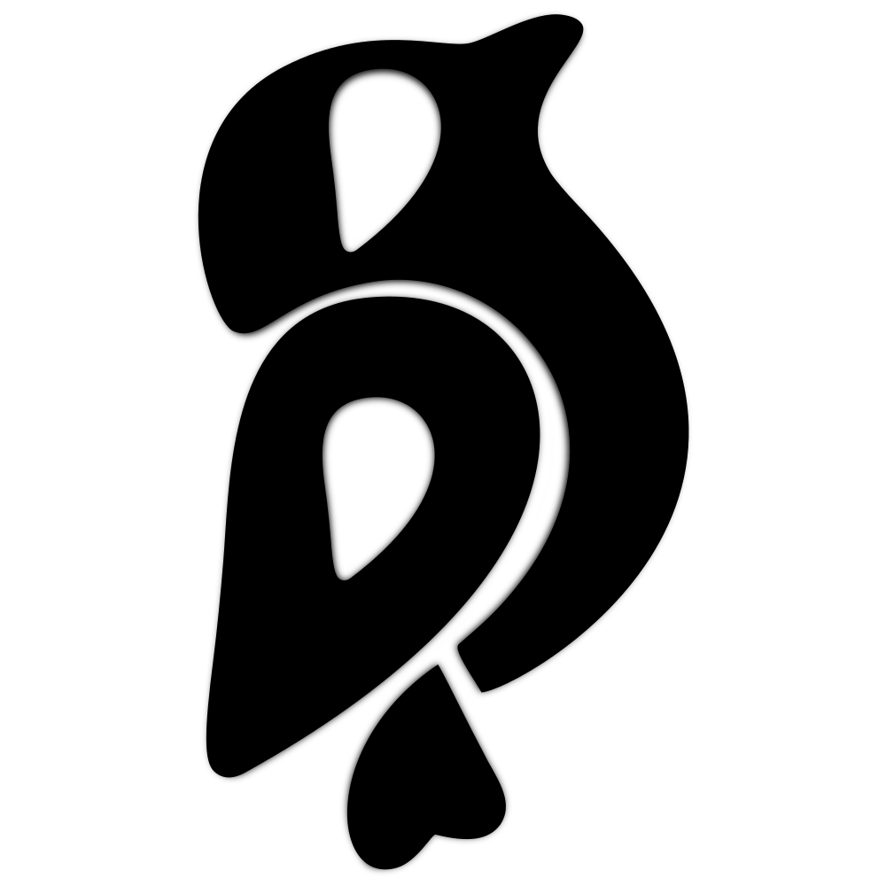 Logo de Birdeep Studio en color negro, diseño minimalista y moderno.