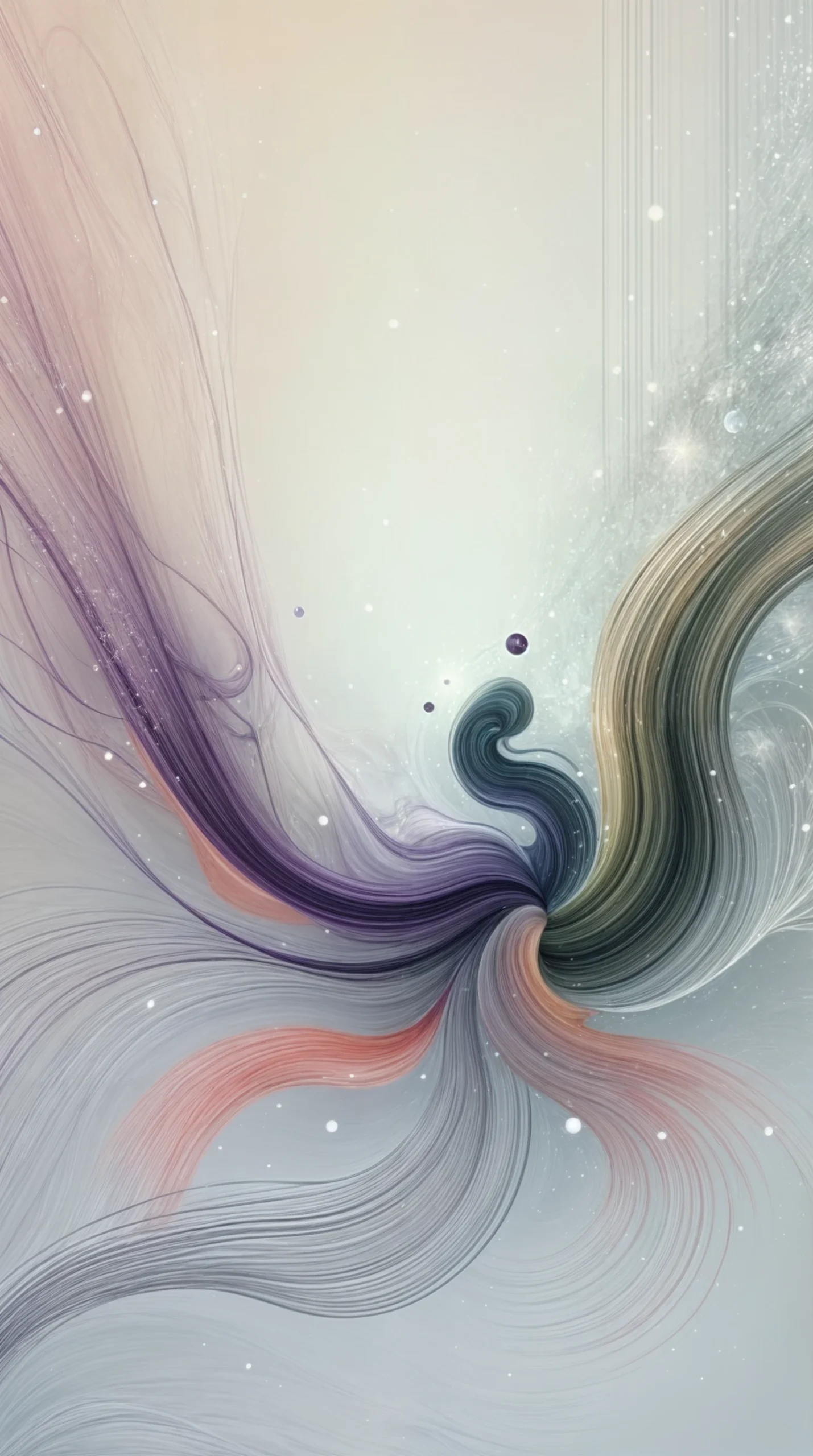 Representación abstracta con líneas fluidas y tonos pastel que simbolizan la conexión visual y emocional en los proyectos de Birdeep Studio.